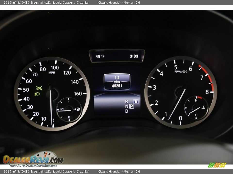 2019 Infiniti QX30 Essential AWD Gauges Photo #8