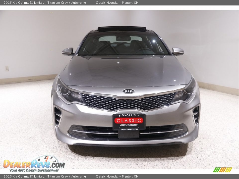 2016 Kia Optima SX Limited Titanium Gray / Aubergine Photo #2