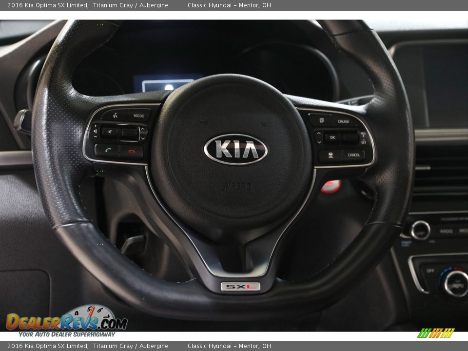 2016 Kia Optima SX Limited Titanium Gray / Aubergine Photo #7