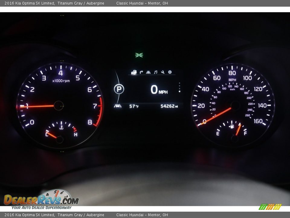 2016 Kia Optima SX Limited Gauges Photo #8