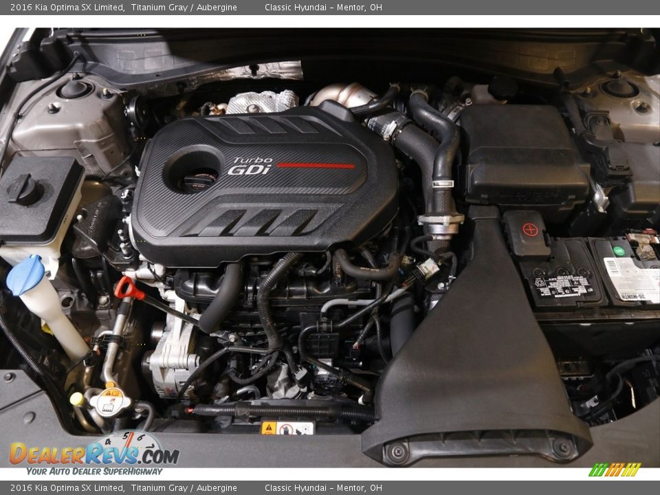 2016 Kia Optima SX Limited 2.0 Liter GDI Turbocharged DOHC 16-Valve Dual-CVVT 4 Cylinder Engine Photo #23