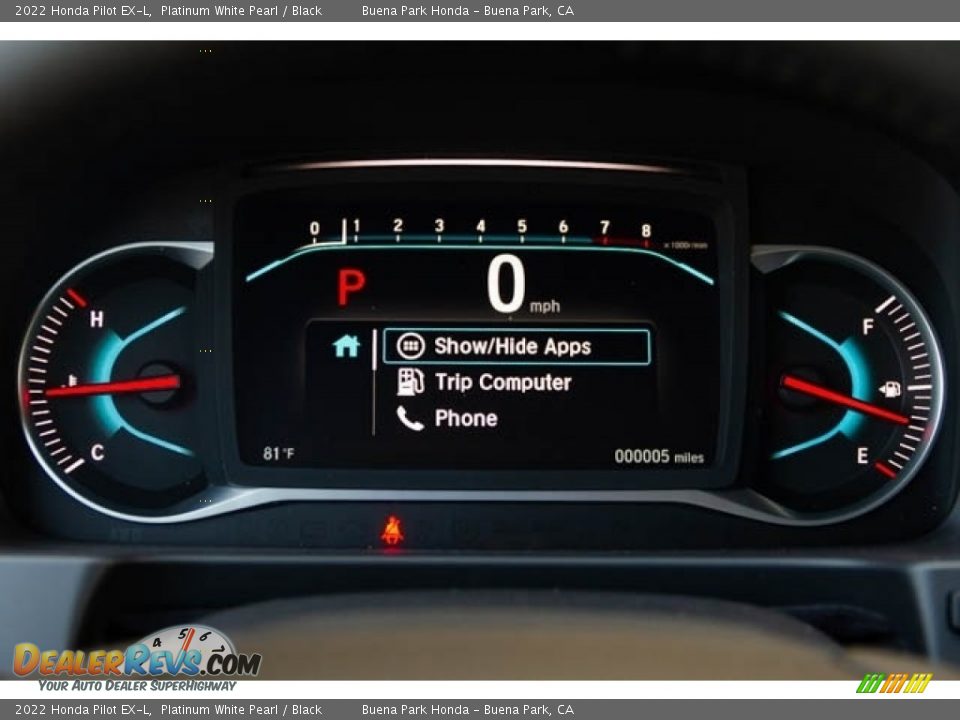 2022 Honda Pilot EX-L Gauges Photo #19