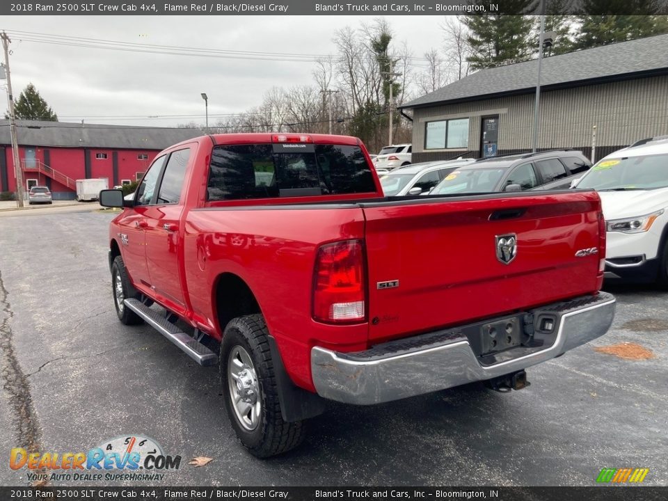 2018 Ram 2500 SLT Crew Cab 4x4 Flame Red / Black/Diesel Gray Photo #3