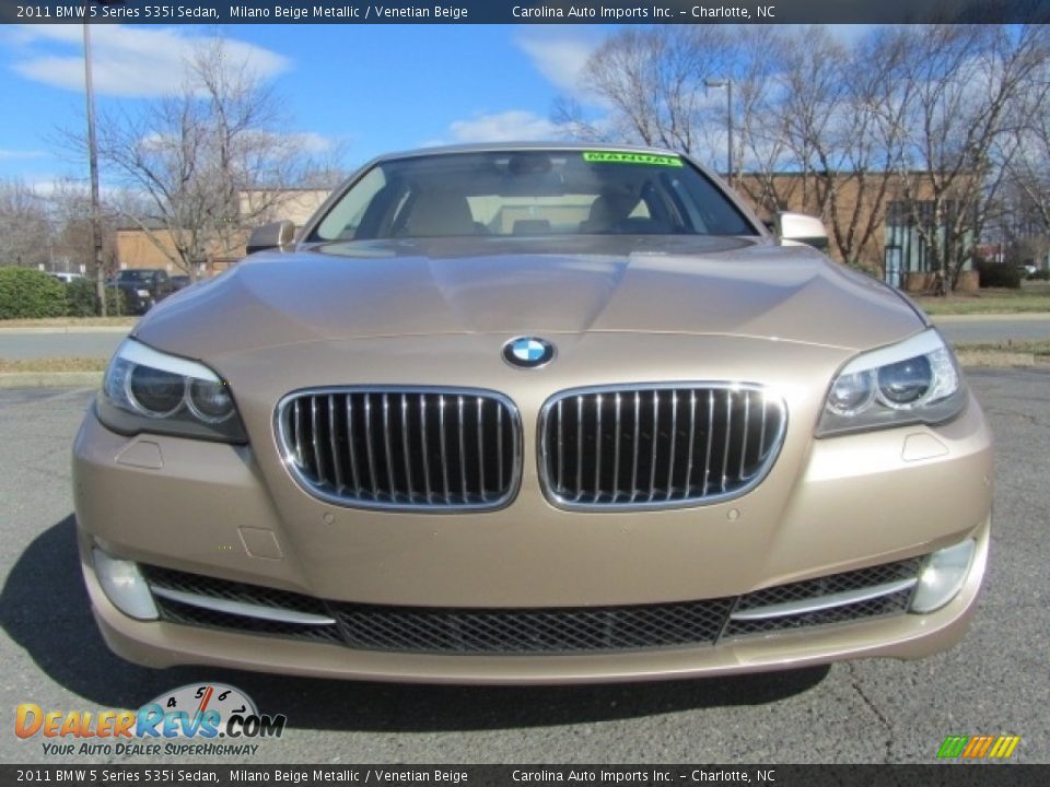 2011 BMW 5 Series 535i Sedan Milano Beige Metallic / Venetian Beige Photo #4