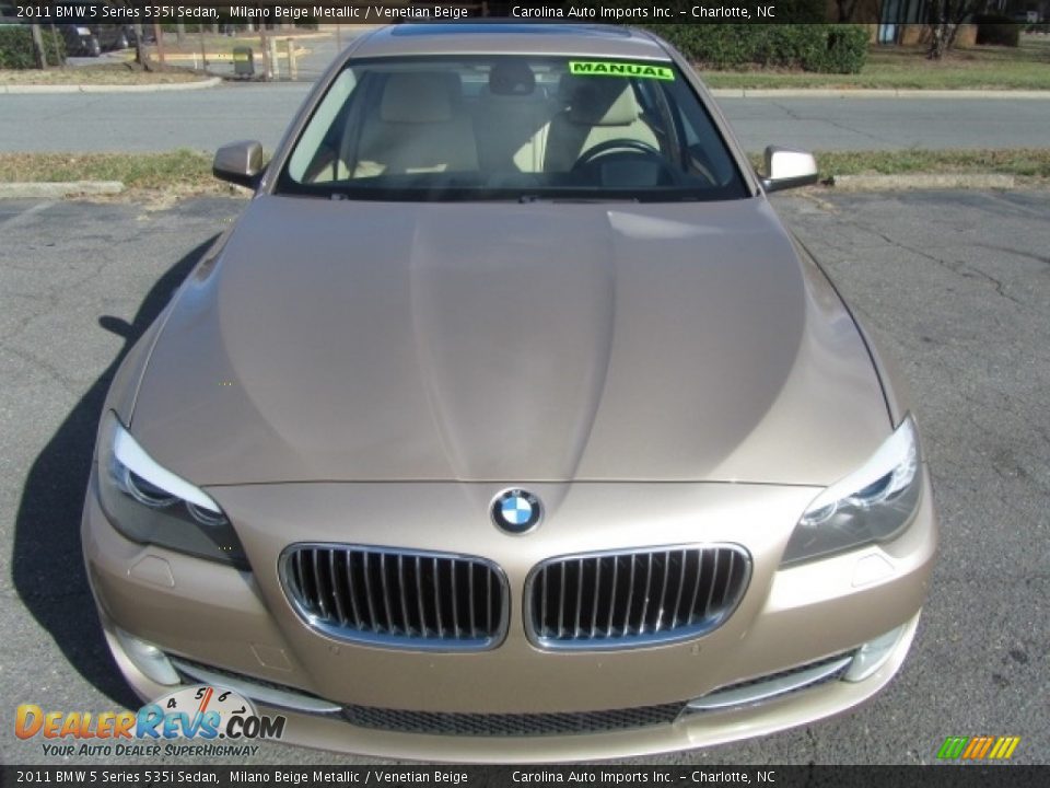 2011 BMW 5 Series 535i Sedan Milano Beige Metallic / Venetian Beige Photo #5