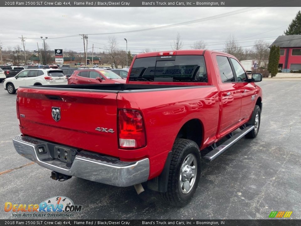 2018 Ram 2500 SLT Crew Cab 4x4 Flame Red / Black/Diesel Gray Photo #6