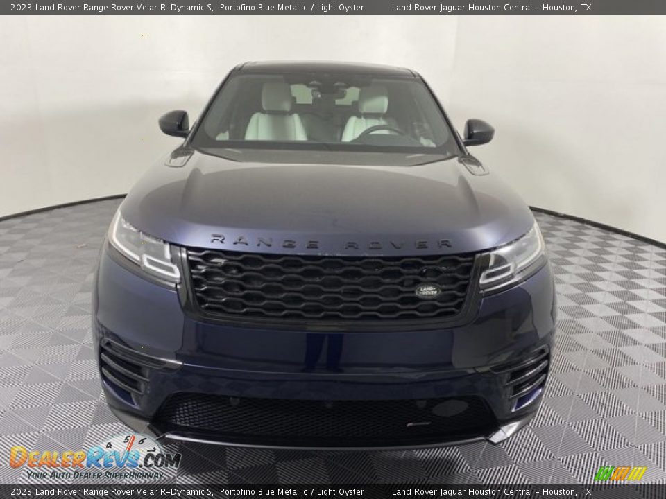 2023 Land Rover Range Rover Velar R-Dynamic S Portofino Blue Metallic / Light Oyster Photo #8