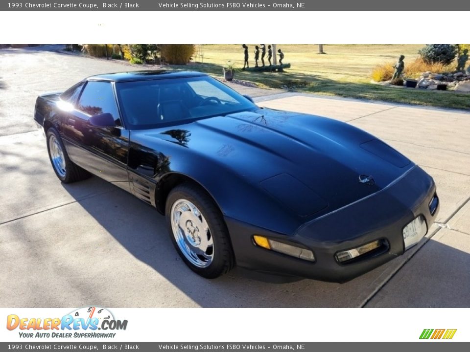 1993 Chevrolet Corvette Coupe Black / Black Photo #1