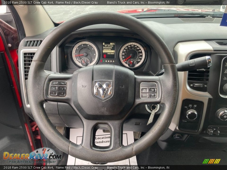 2018 Ram 2500 SLT Crew Cab 4x4 Steering Wheel Photo #12