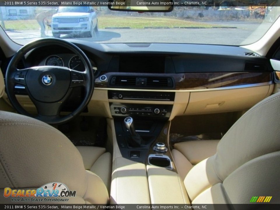 2011 BMW 5 Series 535i Sedan Milano Beige Metallic / Venetian Beige Photo #13