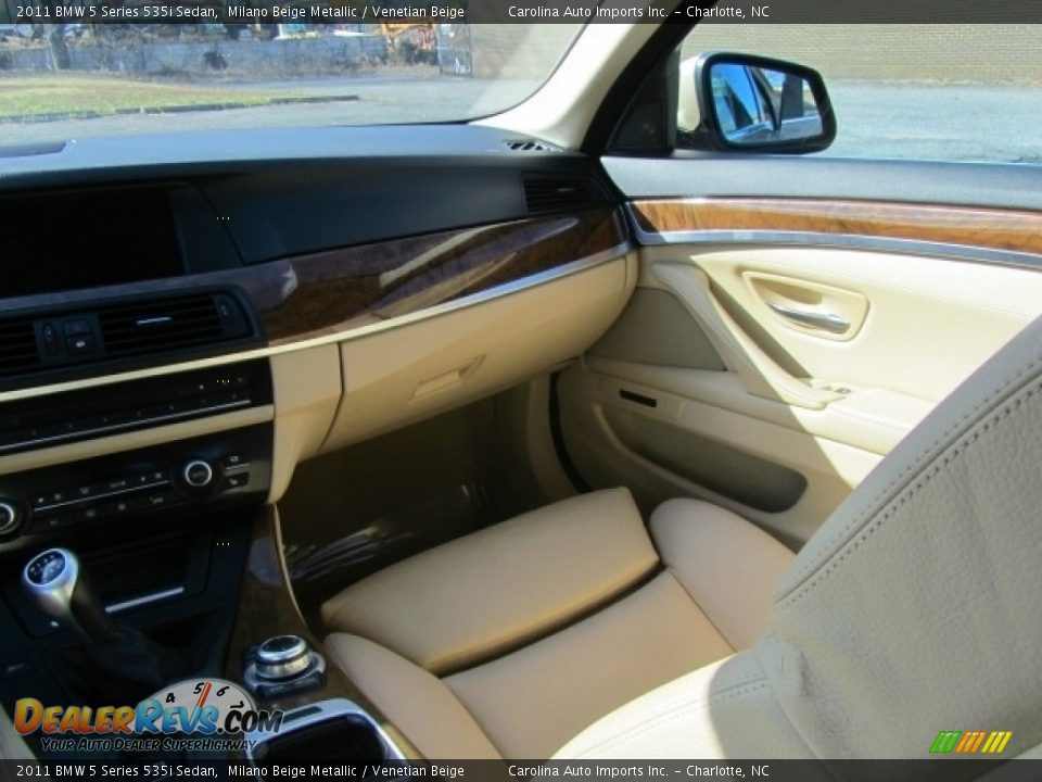 2011 BMW 5 Series 535i Sedan Milano Beige Metallic / Venetian Beige Photo #14