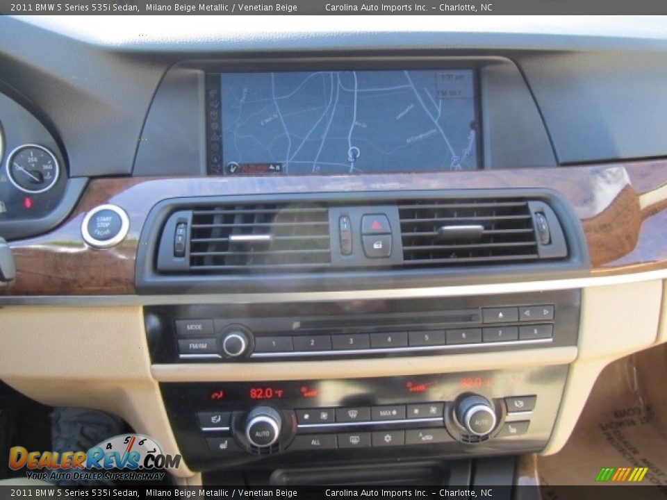 2011 BMW 5 Series 535i Sedan Milano Beige Metallic / Venetian Beige Photo #16