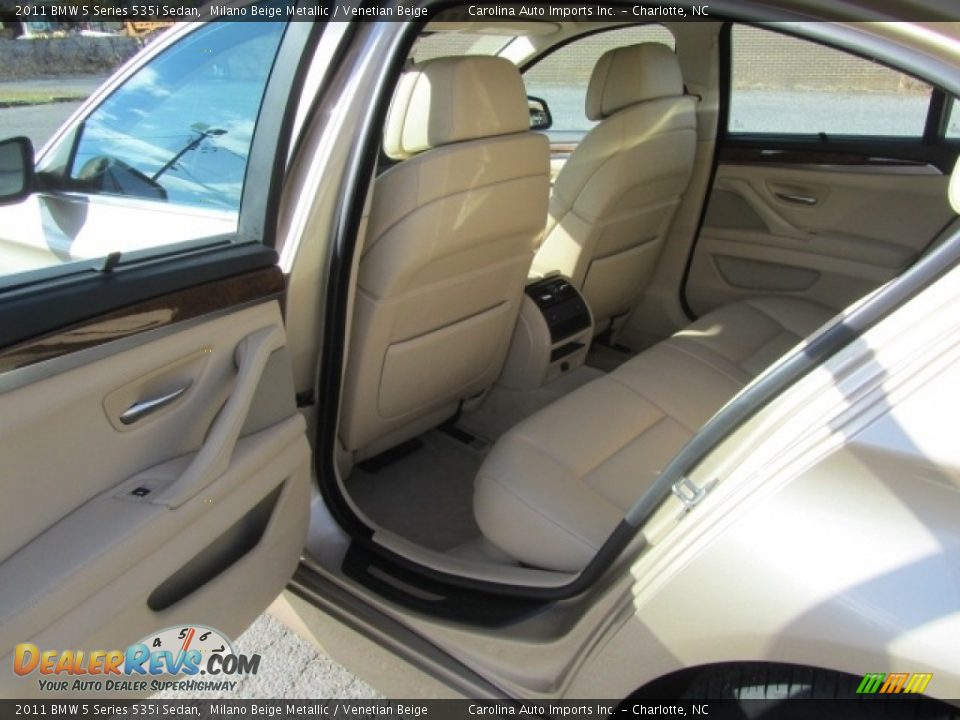 2011 BMW 5 Series 535i Sedan Milano Beige Metallic / Venetian Beige Photo #19
