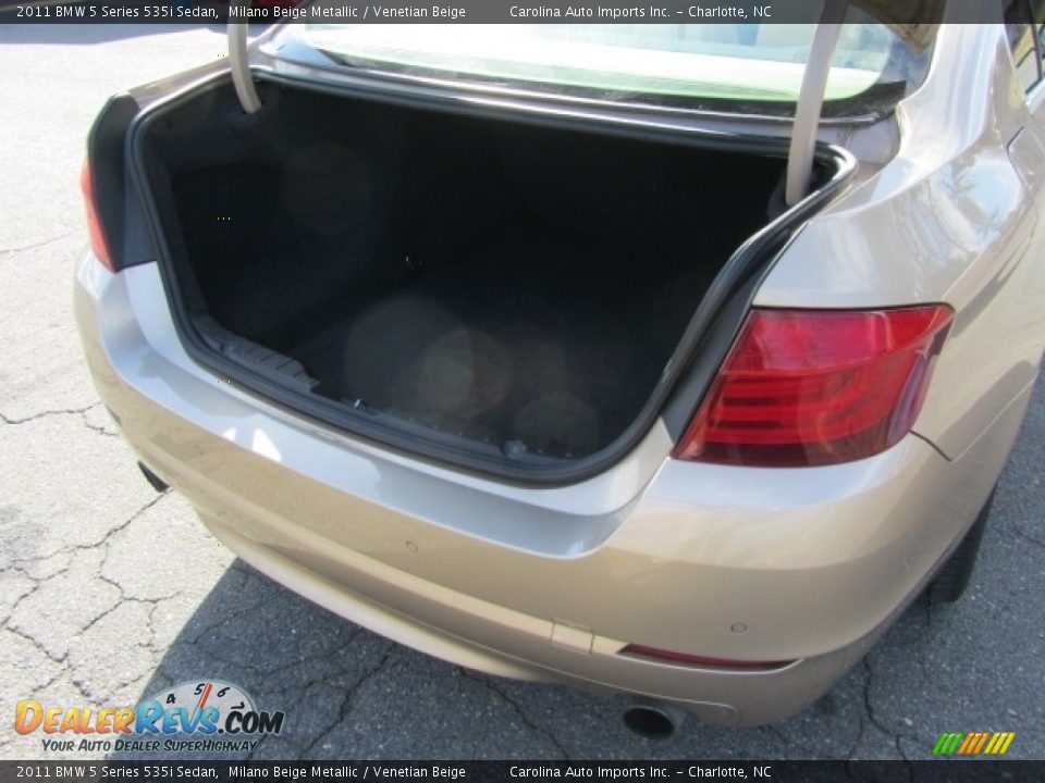 2011 BMW 5 Series 535i Sedan Milano Beige Metallic / Venetian Beige Photo #20