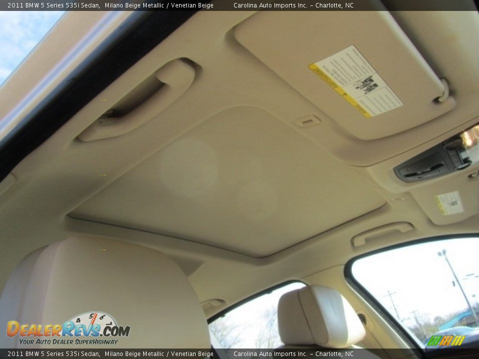 2011 BMW 5 Series 535i Sedan Milano Beige Metallic / Venetian Beige Photo #23
