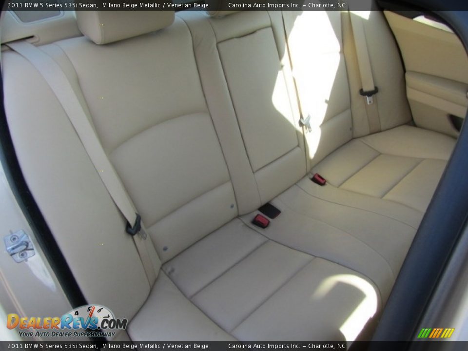2011 BMW 5 Series 535i Sedan Milano Beige Metallic / Venetian Beige Photo #24