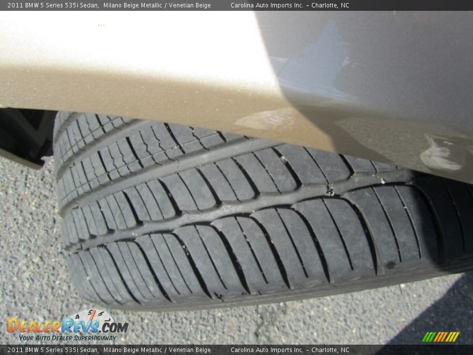 2011 BMW 5 Series 535i Sedan Milano Beige Metallic / Venetian Beige Photo #27
