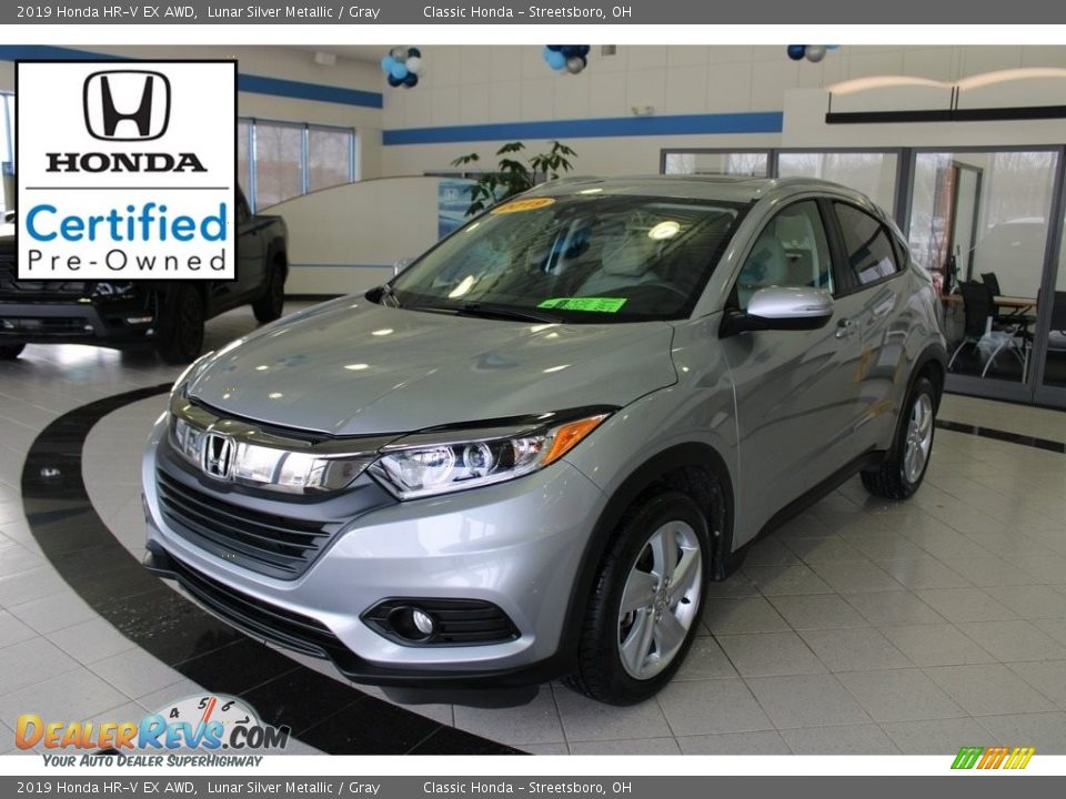 2019 Honda HR-V EX AWD Lunar Silver Metallic / Gray Photo #1
