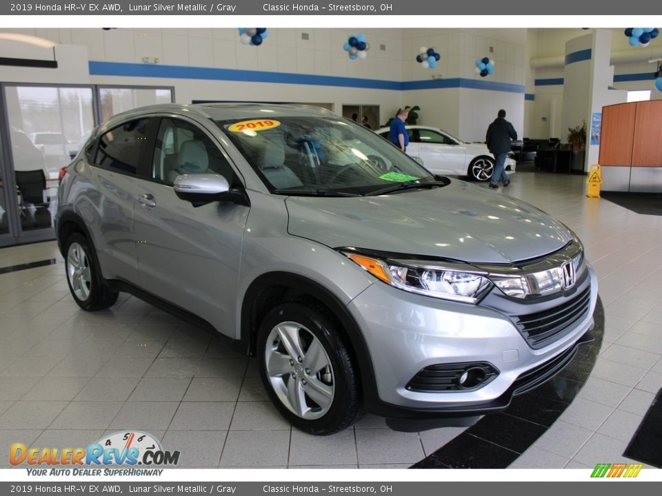 2019 Honda HR-V EX AWD Lunar Silver Metallic / Gray Photo #3