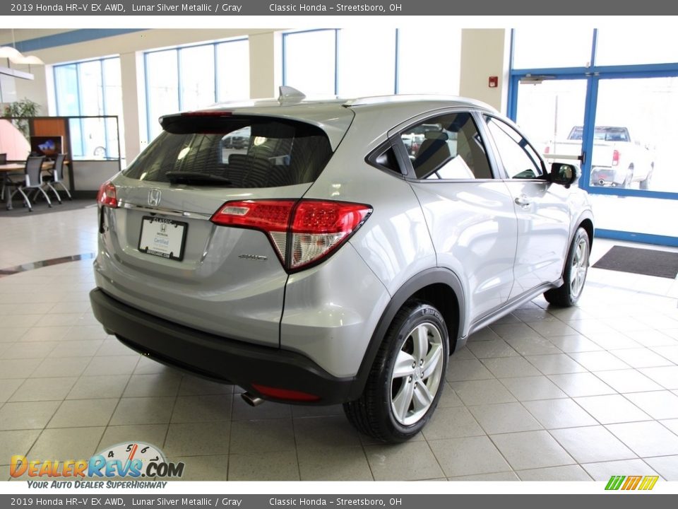 2019 Honda HR-V EX AWD Lunar Silver Metallic / Gray Photo #7