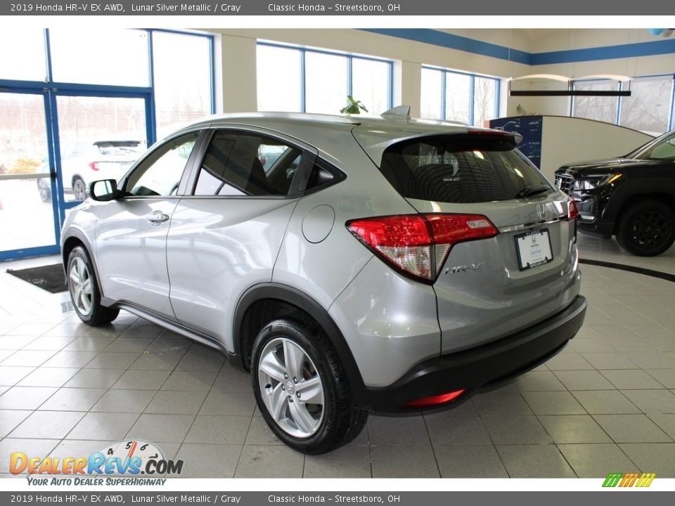 2019 Honda HR-V EX AWD Lunar Silver Metallic / Gray Photo #9