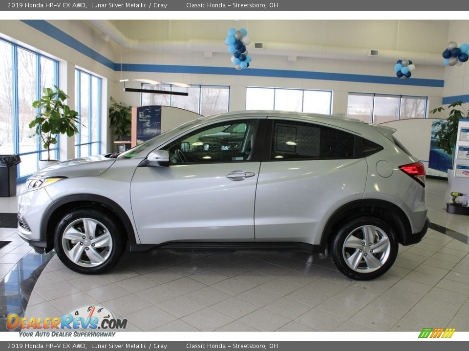 2019 Honda HR-V EX AWD Lunar Silver Metallic / Gray Photo #10