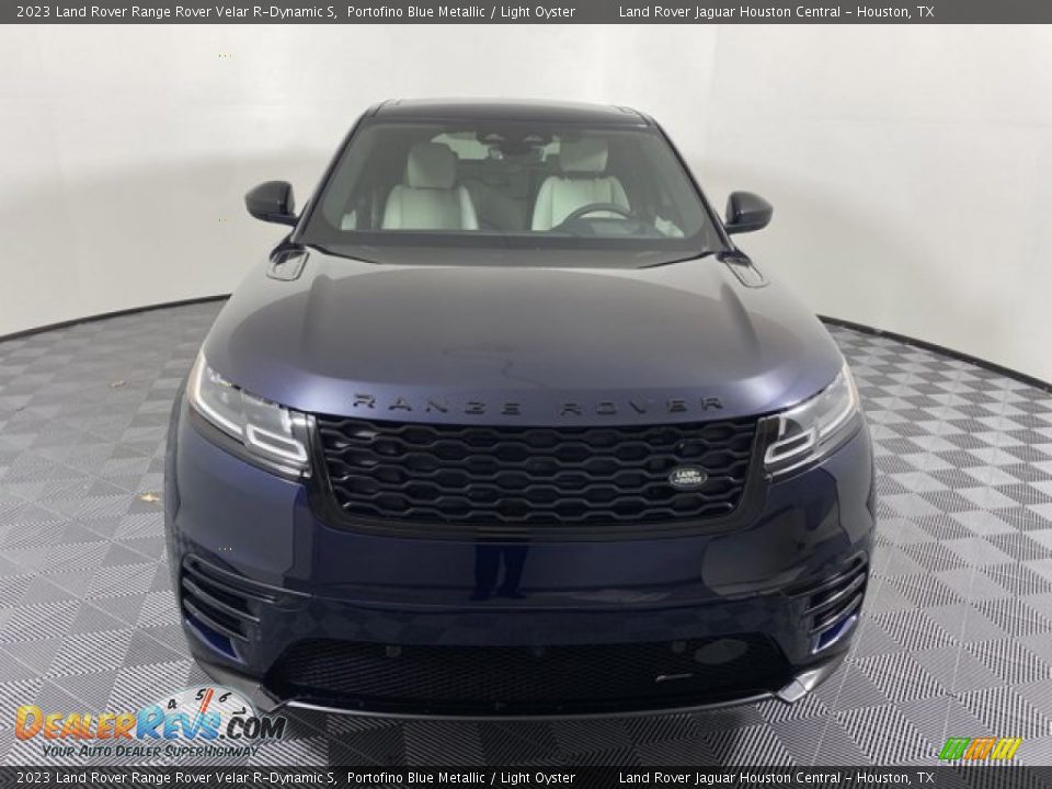 2023 Land Rover Range Rover Velar R-Dynamic S Portofino Blue Metallic / Light Oyster Photo #8