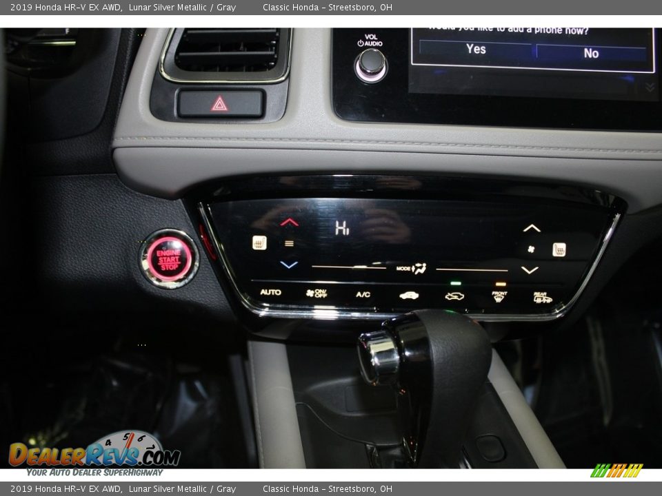 2019 Honda HR-V EX AWD Lunar Silver Metallic / Gray Photo #36