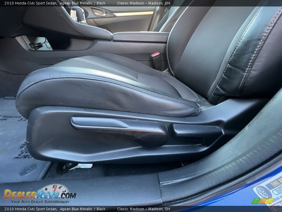 2019 Honda Civic Sport Sedan Agean Blue Metallic / Black Photo #7