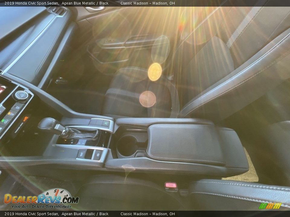 2019 Honda Civic Sport Sedan Agean Blue Metallic / Black Photo #15