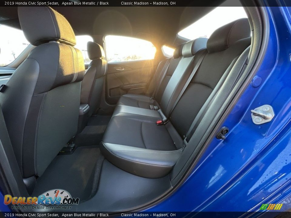 2019 Honda Civic Sport Sedan Agean Blue Metallic / Black Photo #16