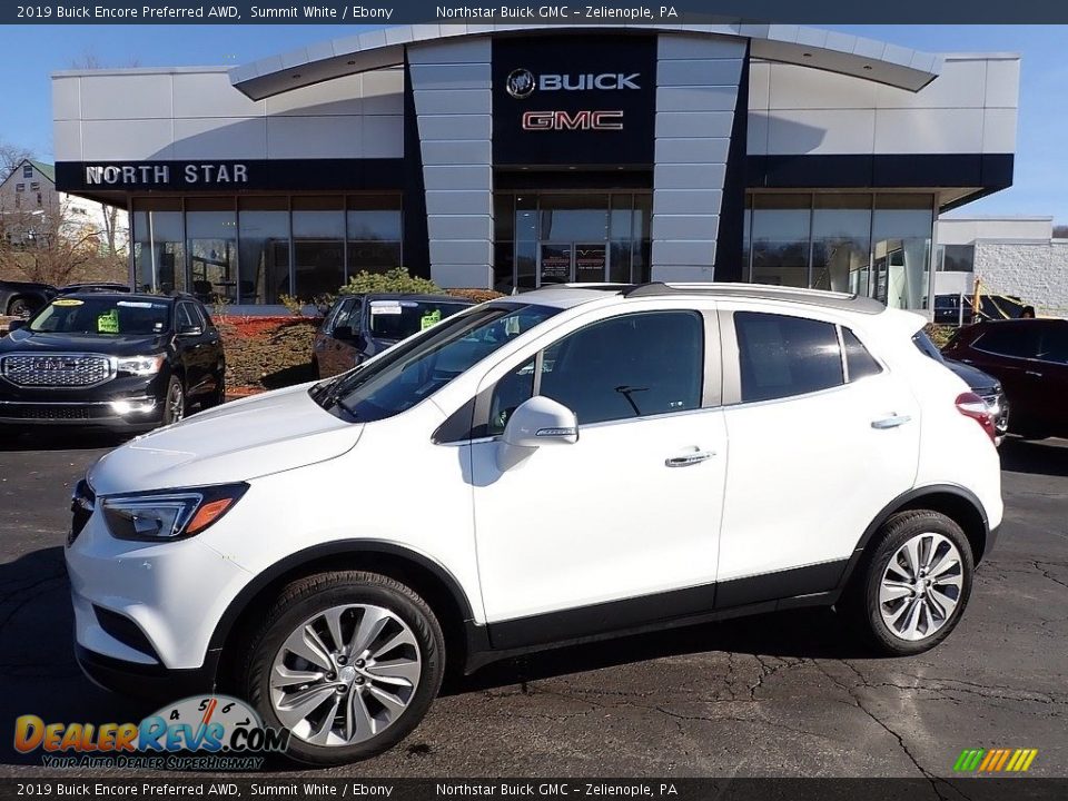 2019 Buick Encore Preferred AWD Summit White / Ebony Photo #1