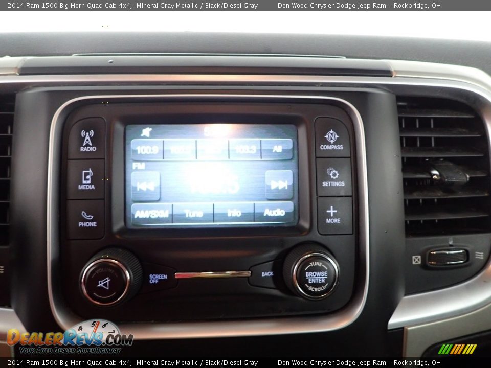 2014 Ram 1500 Big Horn Quad Cab 4x4 Mineral Gray Metallic / Black/Diesel Gray Photo #2