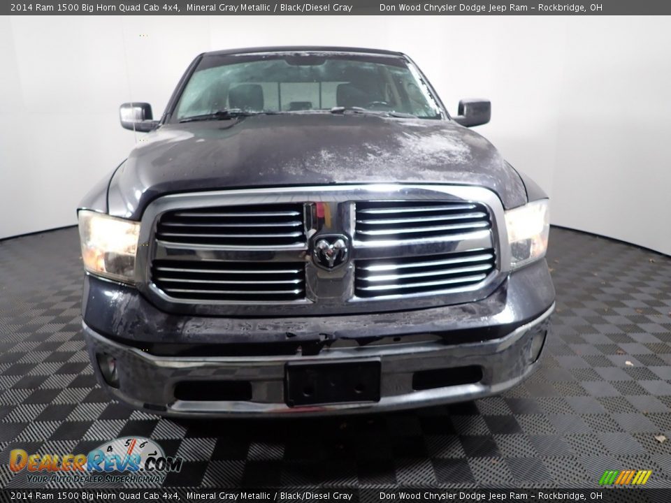 2014 Ram 1500 Big Horn Quad Cab 4x4 Mineral Gray Metallic / Black/Diesel Gray Photo #3