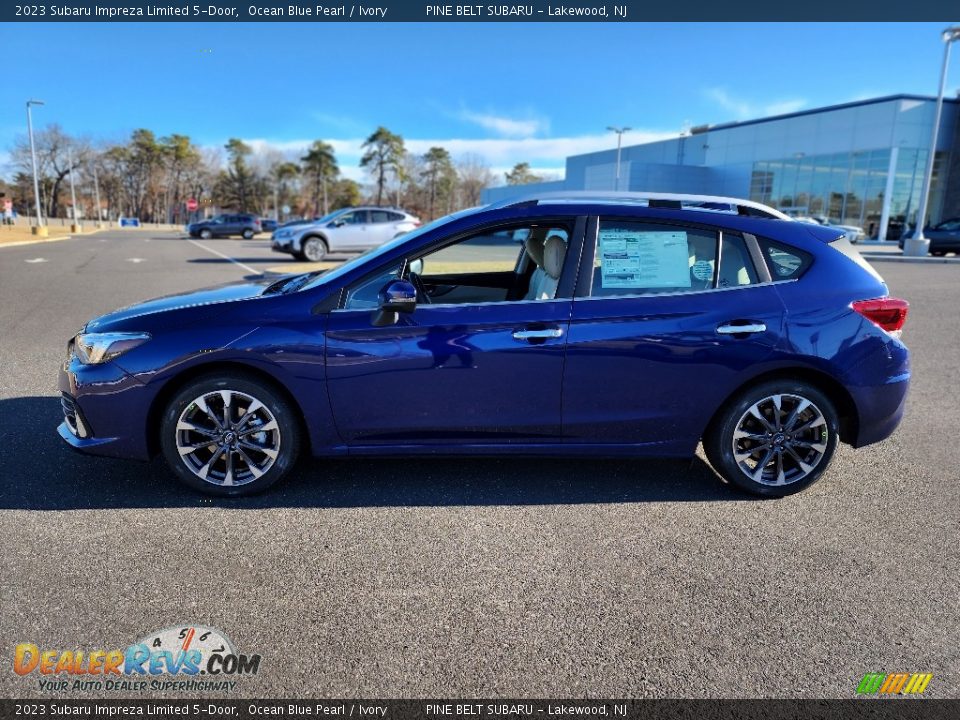 Ocean Blue Pearl 2023 Subaru Impreza Limited 5-Door Photo #3