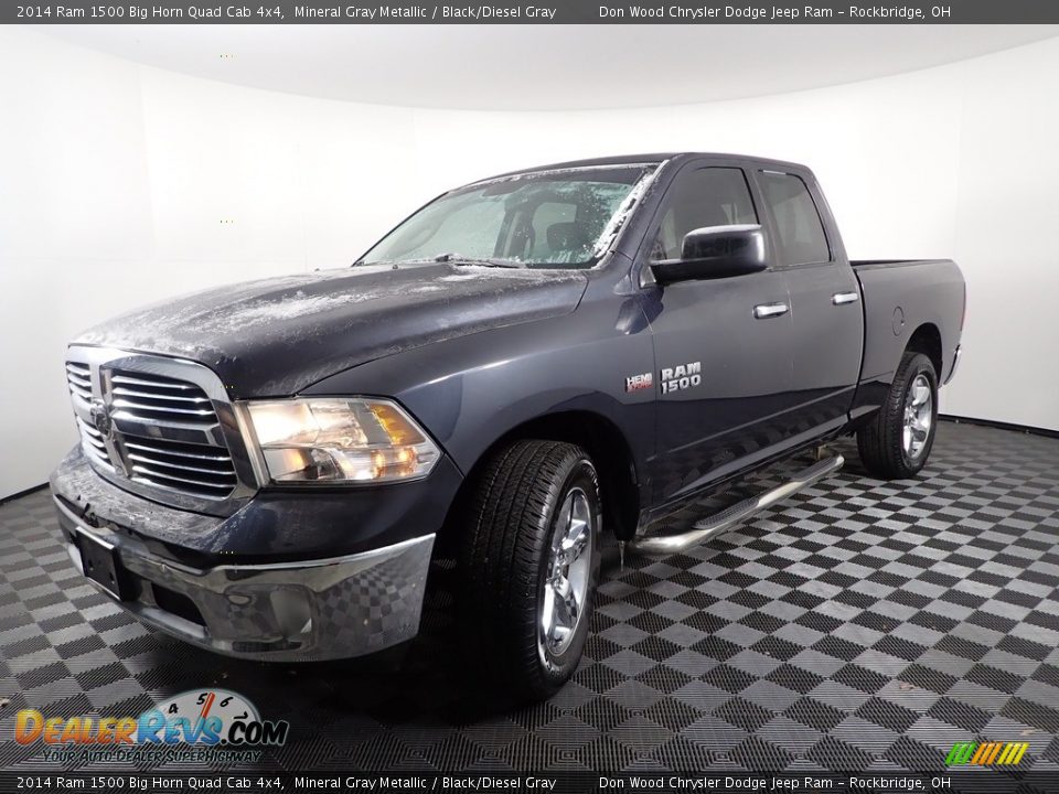 2014 Ram 1500 Big Horn Quad Cab 4x4 Mineral Gray Metallic / Black/Diesel Gray Photo #4