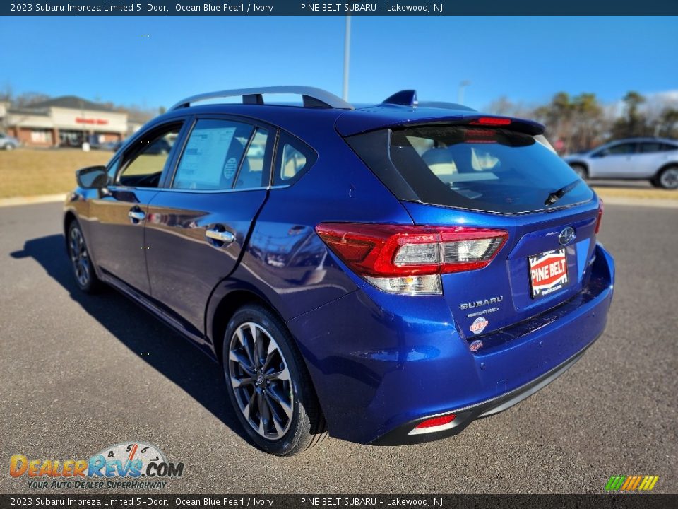 2023 Subaru Impreza Limited 5-Door Ocean Blue Pearl / Ivory Photo #4