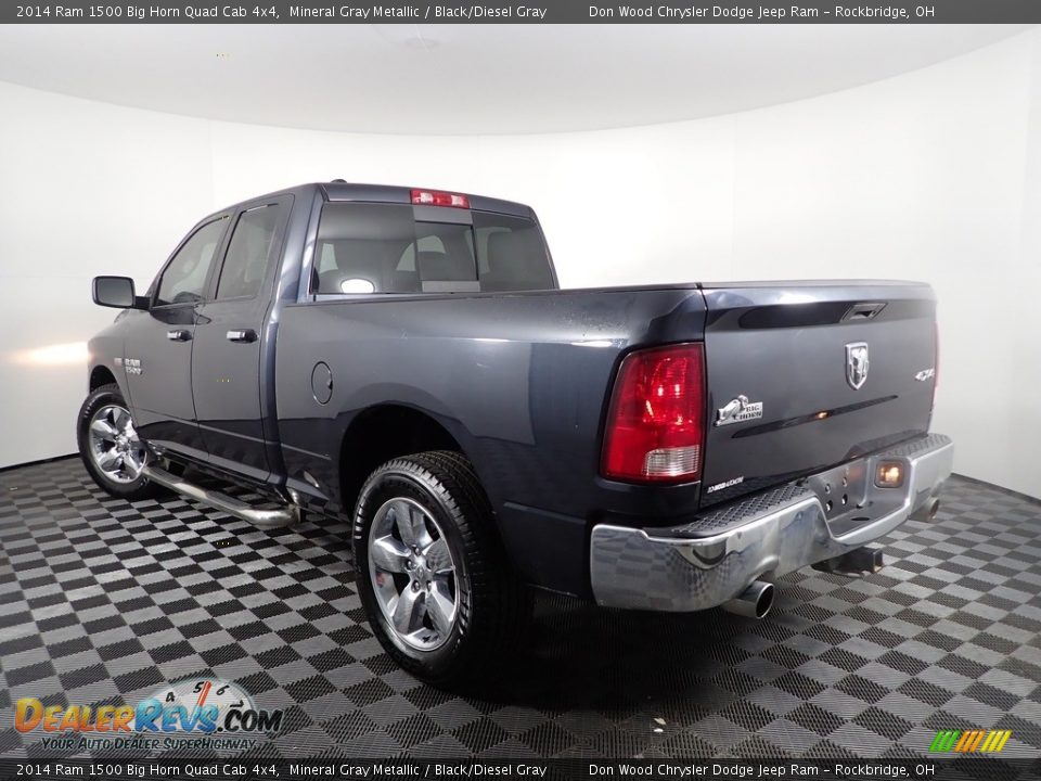 2014 Ram 1500 Big Horn Quad Cab 4x4 Mineral Gray Metallic / Black/Diesel Gray Photo #5