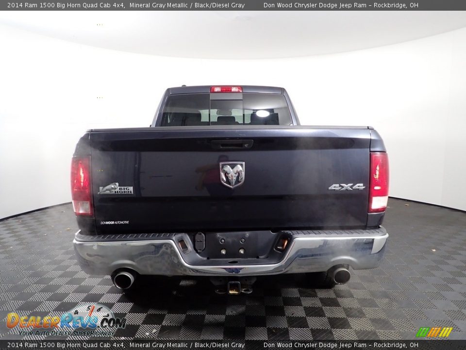 2014 Ram 1500 Big Horn Quad Cab 4x4 Mineral Gray Metallic / Black/Diesel Gray Photo #6