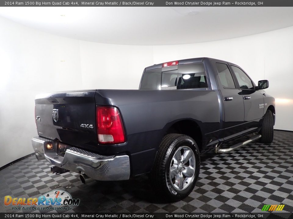 2014 Ram 1500 Big Horn Quad Cab 4x4 Mineral Gray Metallic / Black/Diesel Gray Photo #8