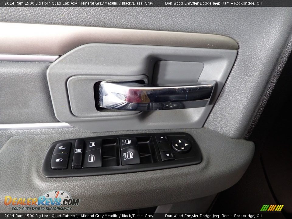 2014 Ram 1500 Big Horn Quad Cab 4x4 Mineral Gray Metallic / Black/Diesel Gray Photo #10