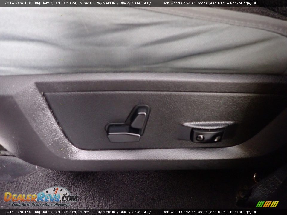 2014 Ram 1500 Big Horn Quad Cab 4x4 Mineral Gray Metallic / Black/Diesel Gray Photo #11
