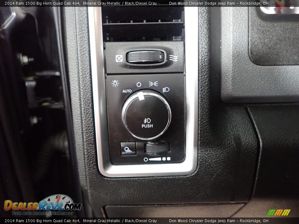 2014 Ram 1500 Big Horn Quad Cab 4x4 Mineral Gray Metallic / Black/Diesel Gray Photo #13