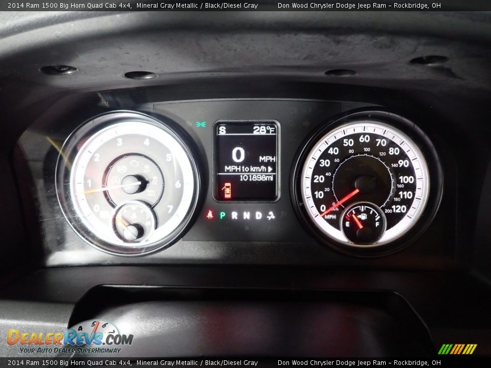 2014 Ram 1500 Big Horn Quad Cab 4x4 Mineral Gray Metallic / Black/Diesel Gray Photo #16