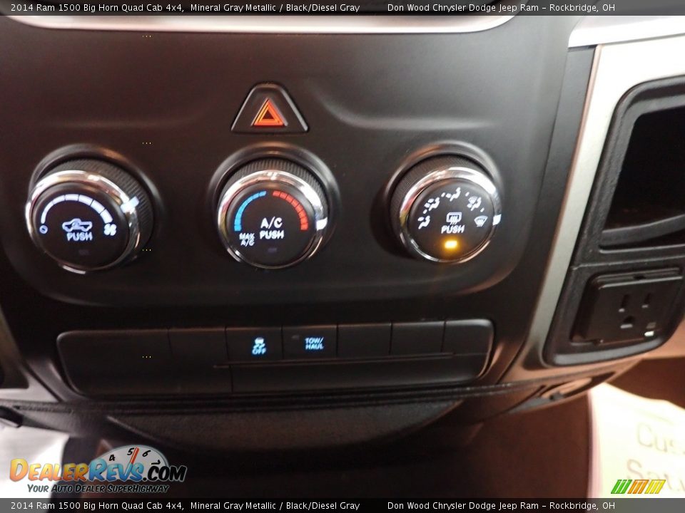 2014 Ram 1500 Big Horn Quad Cab 4x4 Mineral Gray Metallic / Black/Diesel Gray Photo #17