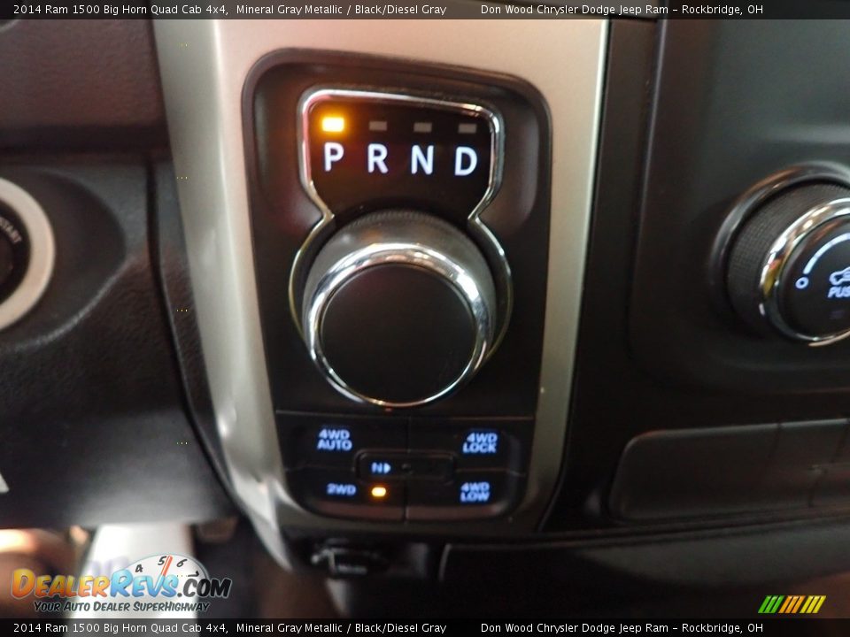 2014 Ram 1500 Big Horn Quad Cab 4x4 Mineral Gray Metallic / Black/Diesel Gray Photo #18