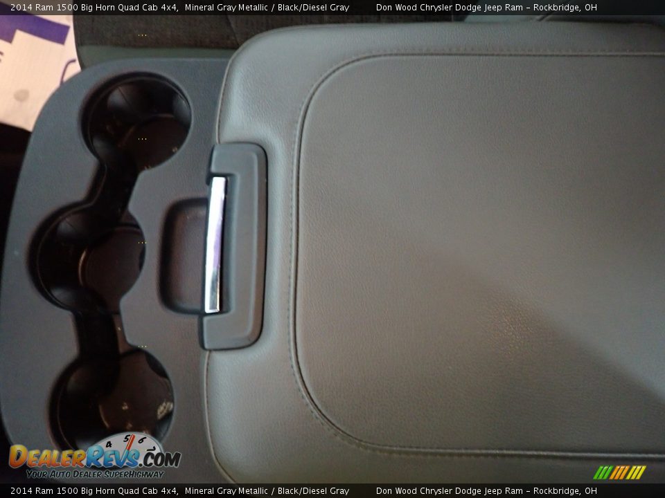 2014 Ram 1500 Big Horn Quad Cab 4x4 Mineral Gray Metallic / Black/Diesel Gray Photo #19