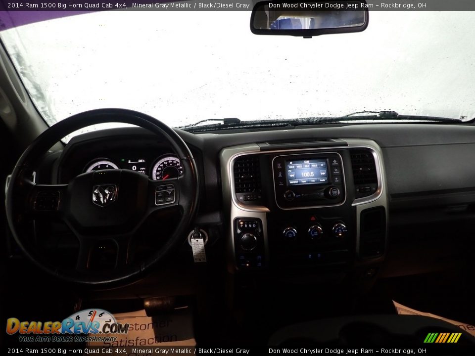 2014 Ram 1500 Big Horn Quad Cab 4x4 Mineral Gray Metallic / Black/Diesel Gray Photo #23