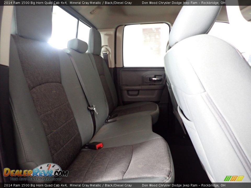 2014 Ram 1500 Big Horn Quad Cab 4x4 Mineral Gray Metallic / Black/Diesel Gray Photo #27