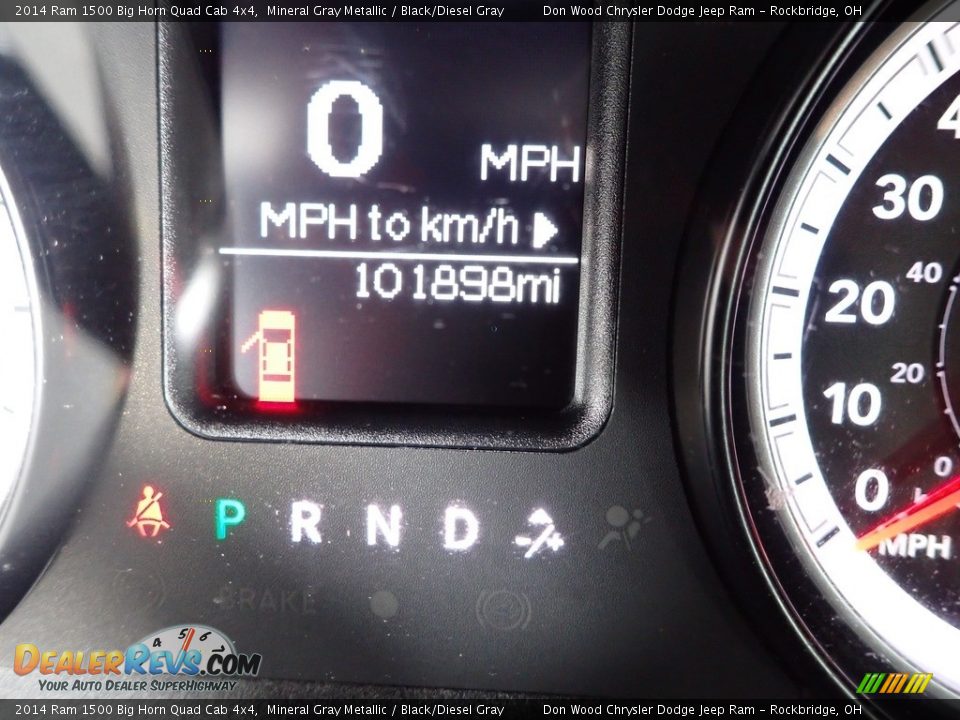 2014 Ram 1500 Big Horn Quad Cab 4x4 Mineral Gray Metallic / Black/Diesel Gray Photo #29